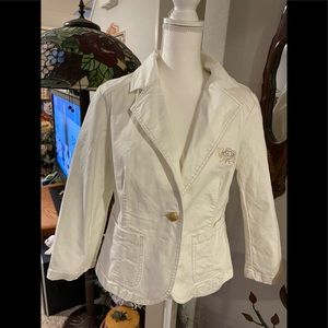 White jean jacket